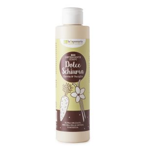 LA SAPONARIA DOLCE SCHIUMA BIO DETERGENTE CORPO - VANIGLIA E CAROTA 200 ML