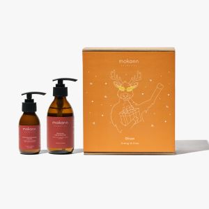 MOKANN BLITZEN SET - DETERGENTE + LOZIONE CORPO ILLUMINANTE ARANCIO E CANNELLA